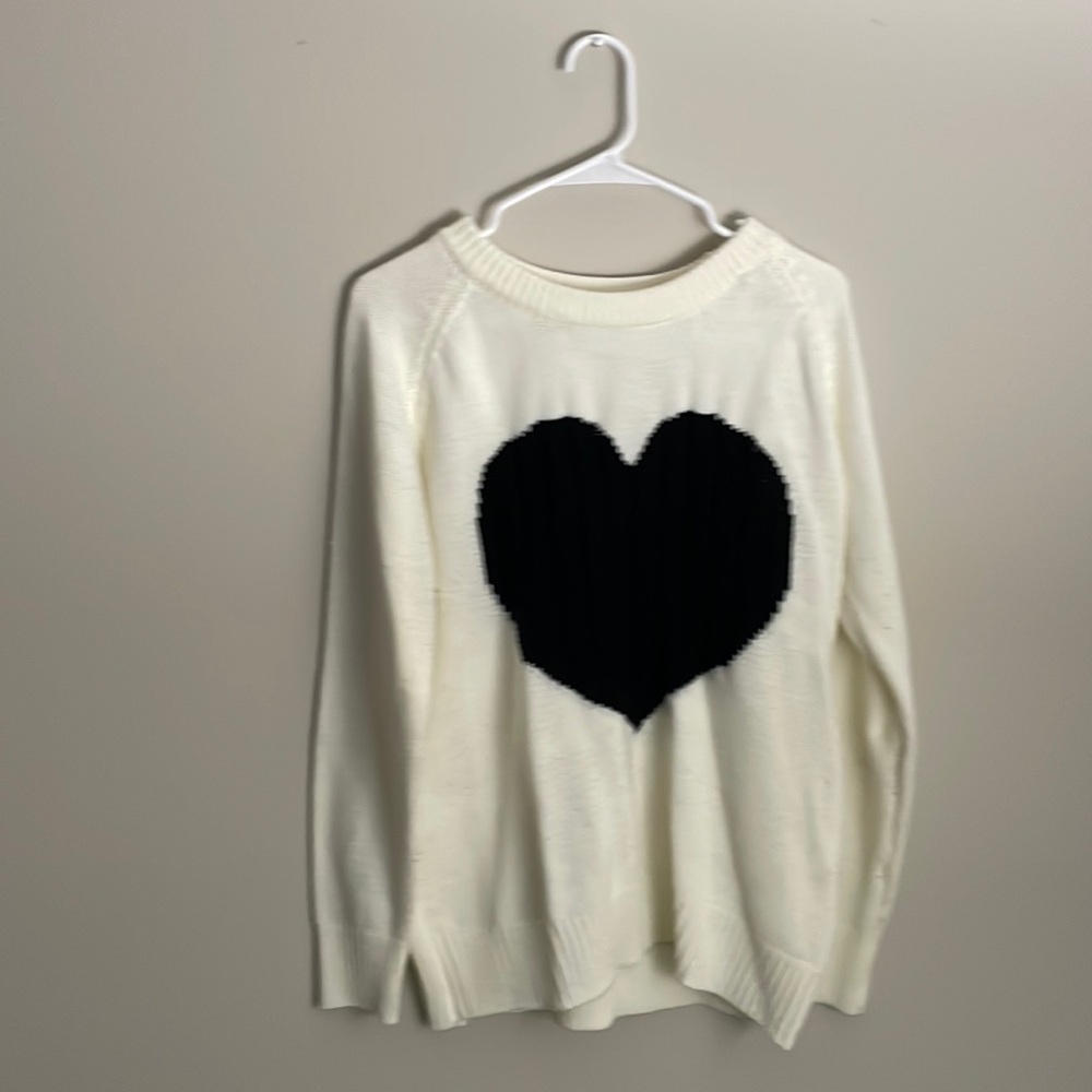Sweater with a heart
